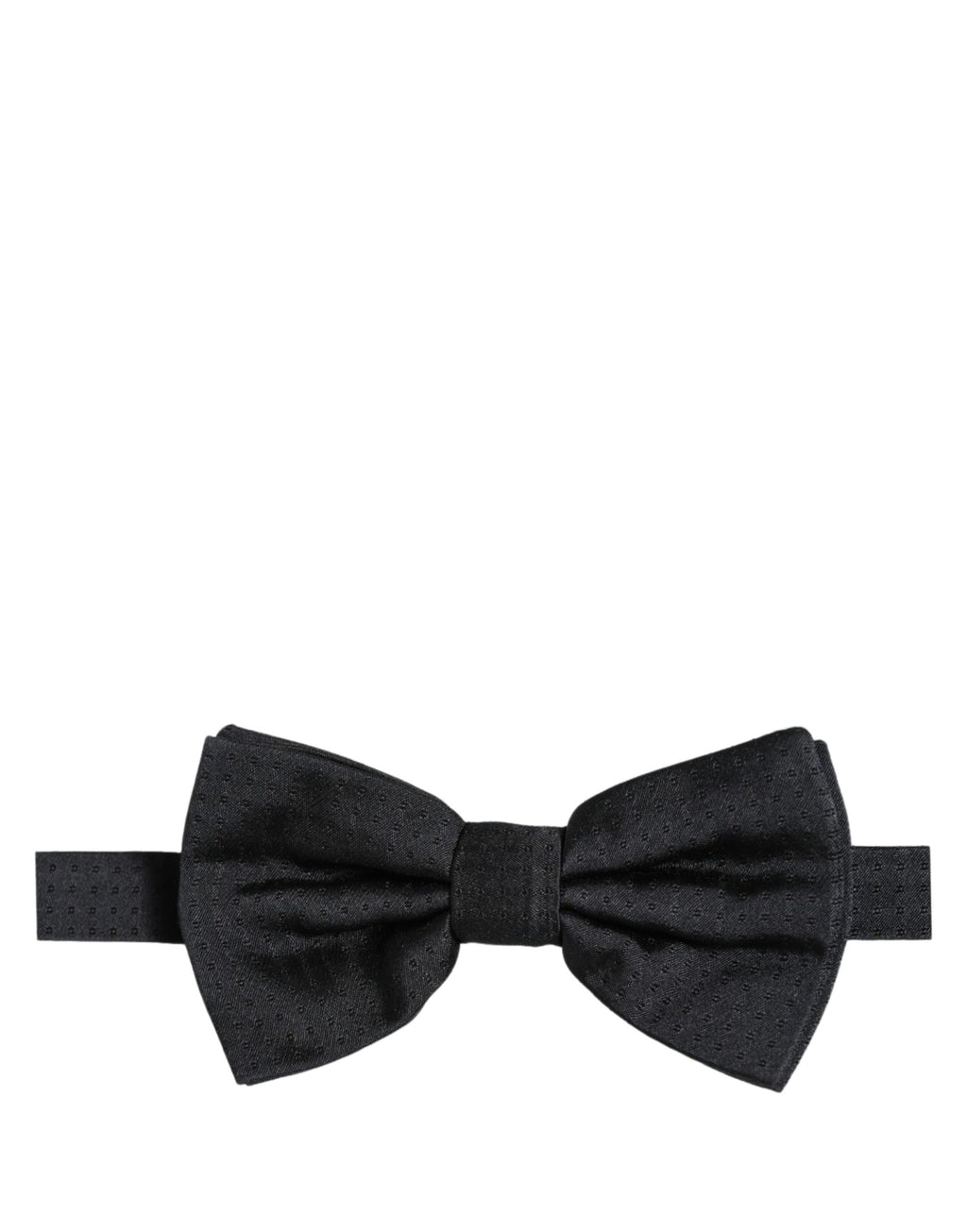 Dolce & Gabbana Men Black 100% Silk Adjustable Neck Papillon Bow Tie