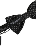 Dolce & Gabbana Men Dark Gray Patterned Adjustable Neck Papillon Bow Tie