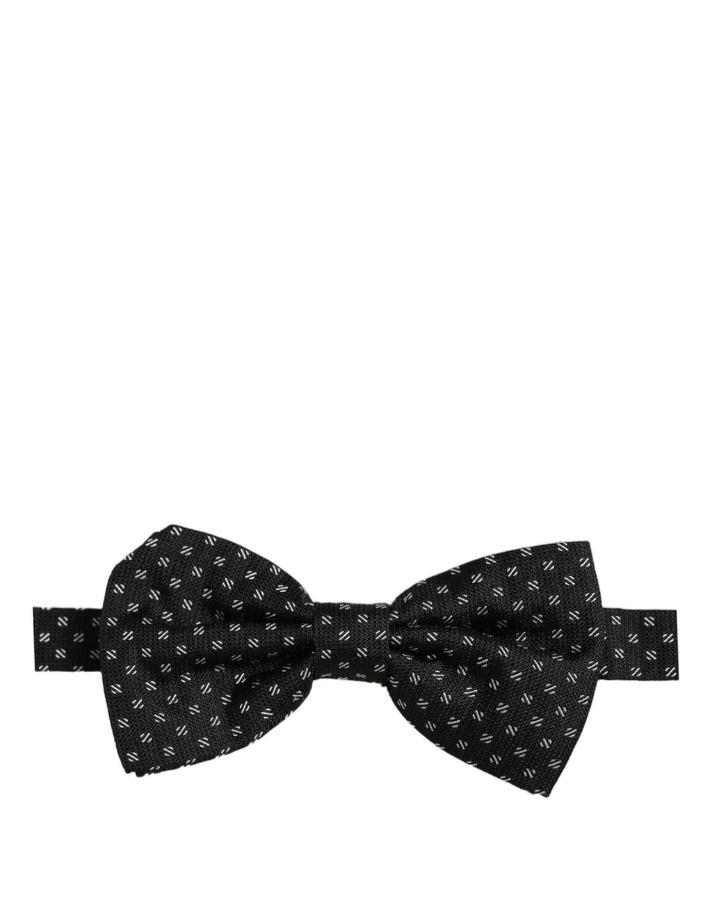 Dolce & Gabbana Men Dark Gray Patterned Adjustable Neck Papillon Bow Tie