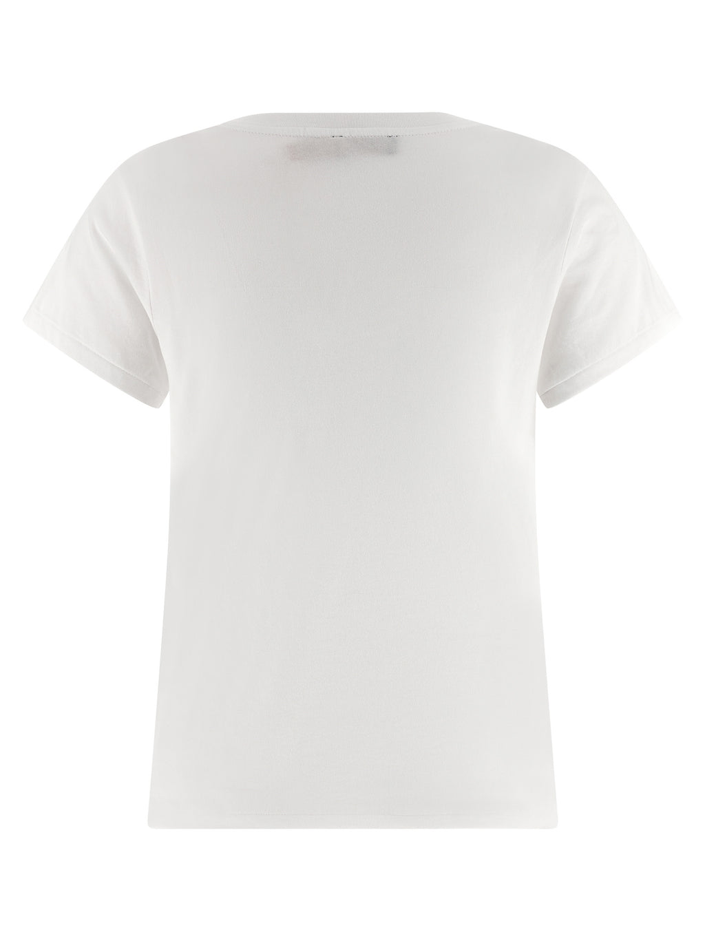T-shirt en coton blanc Polo Ralph Lauren, coupe classique, portant le logo emblématique sur la poitrine, vue de face.