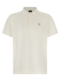 Chemise polo blanche en coton de la marque Fendi, détail classique et tissu doux visible sur l'image.