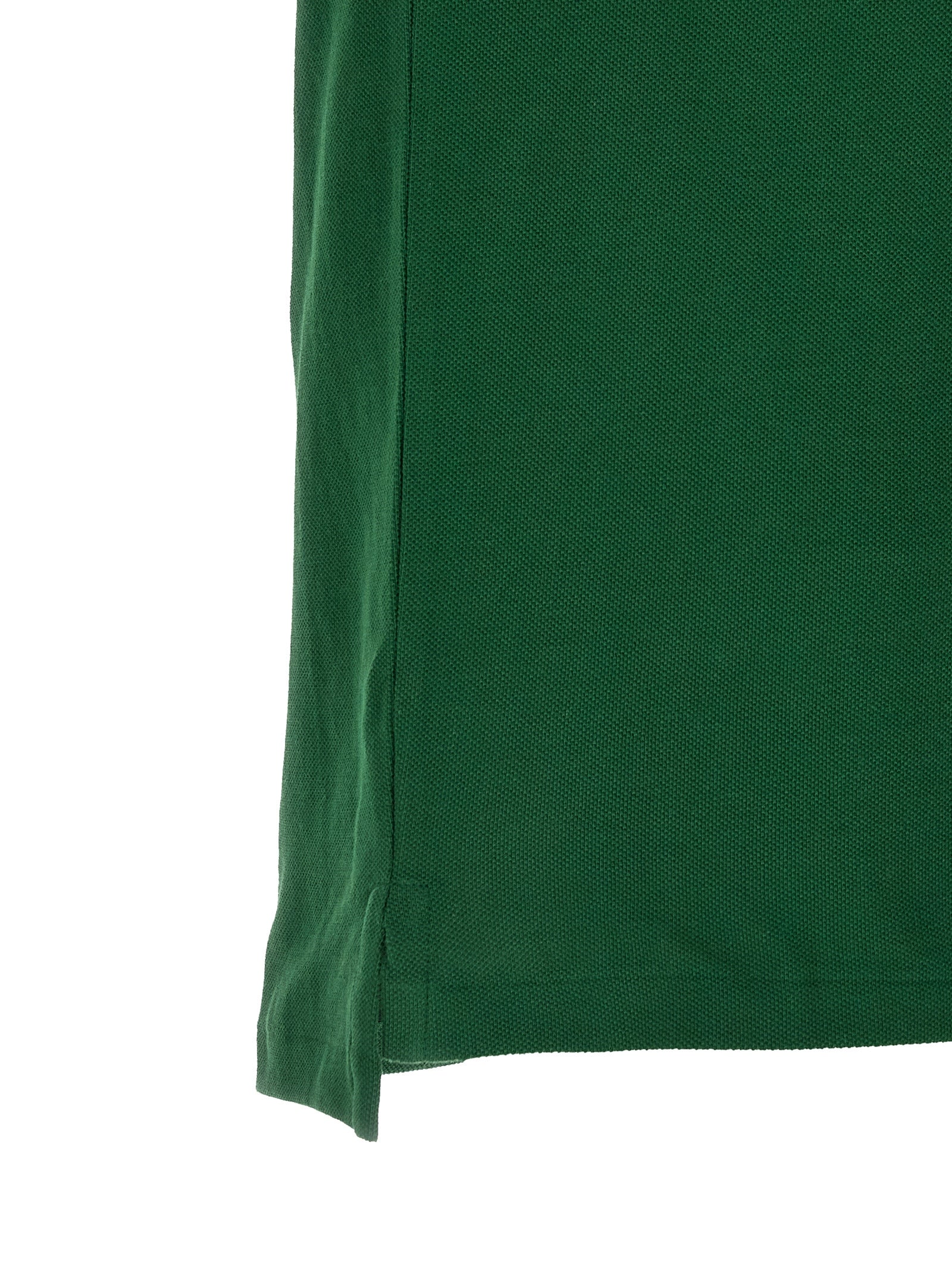 Chemise polo bicolore en coton de Polo Ralph Lauren, vue de face, détails du col et des boutons, style classique et élégant.