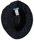 Dolce & Gabbana Blue Black Polka Dot Cotton Bucket Capello Hat