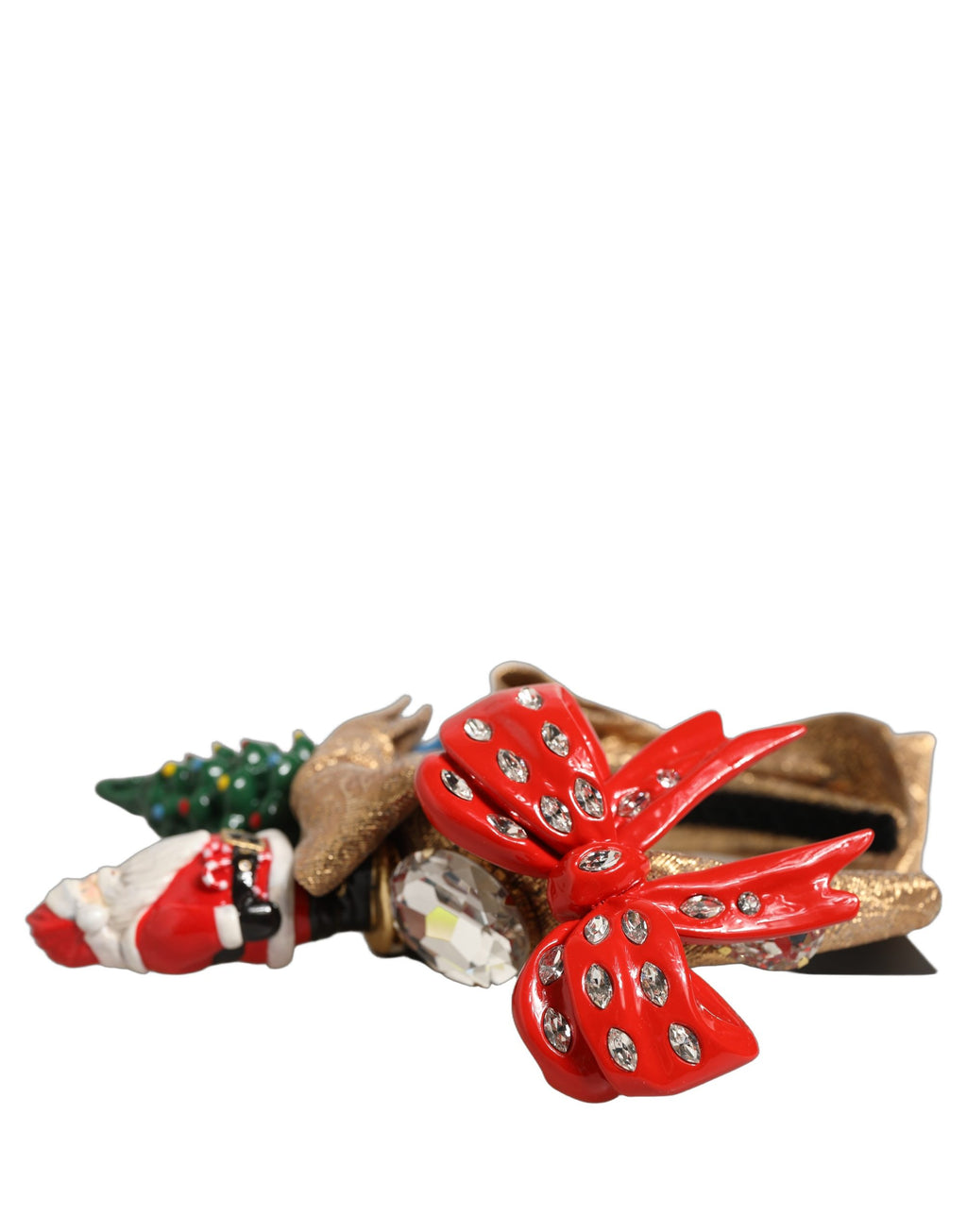 Dolce & Gabbana Multicolor Glittery Christmas Themed Headwear Headband