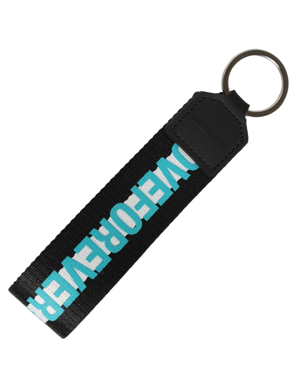 Dolce & Gabbana Multicolor Logo Polyester Brass Holder Keychain Keyring