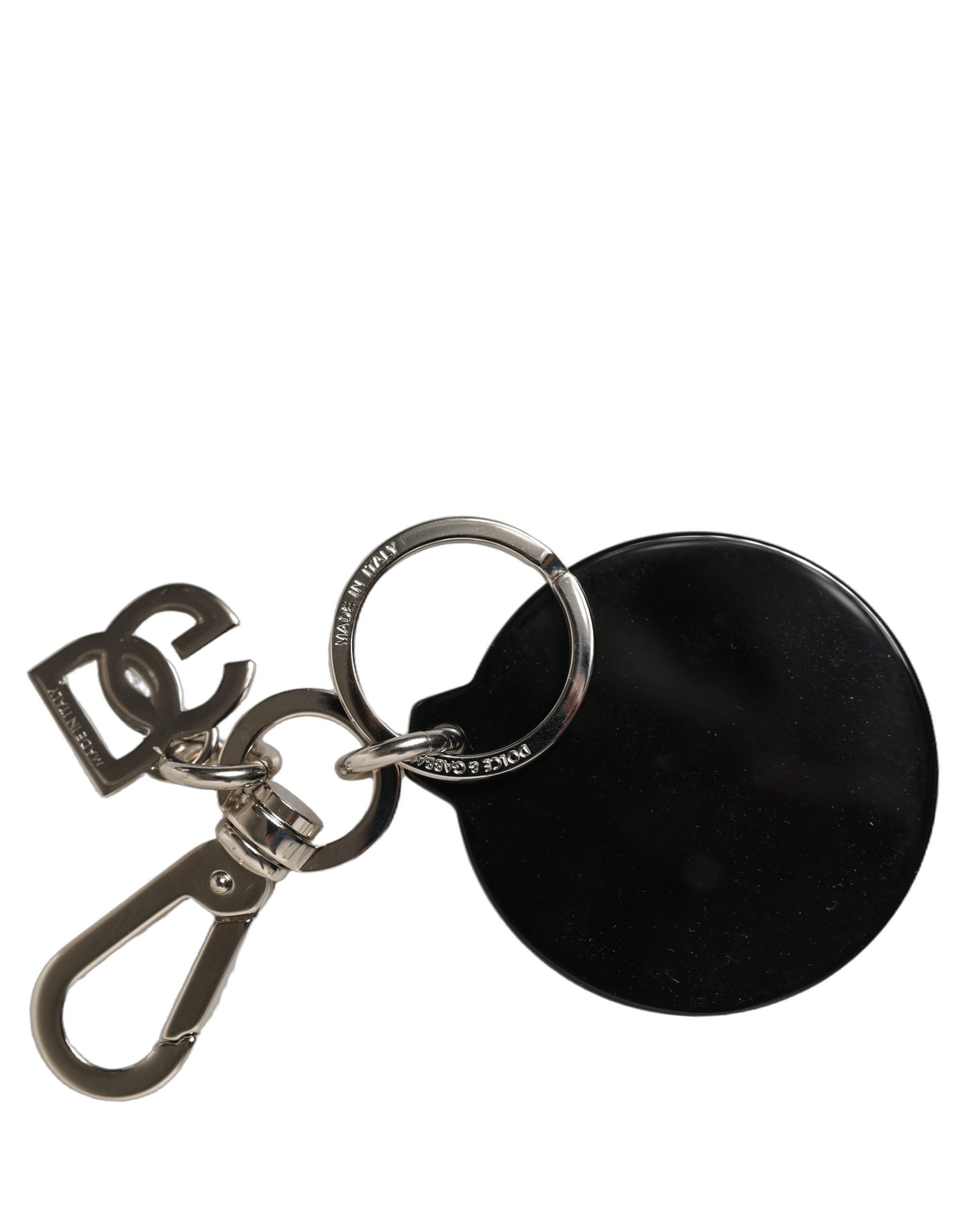 Dolce & Gabbana Black Kaisen Toge Inumaki Charm Metal Keychain Keyring