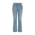 Saint Laurent Blaue Baumwoll-Jeans mit geradem Bein