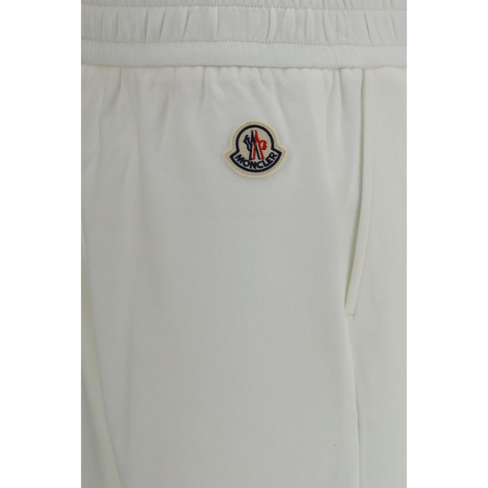 Moncler Weiße Baumwoll-Freizeithose