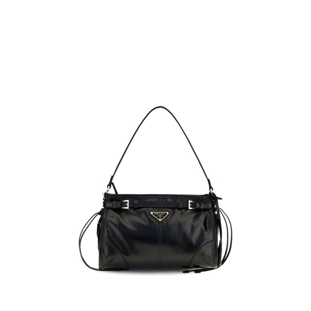 Prada Handtasche aus schwarzem Kalbsleder (Bos Taurus)