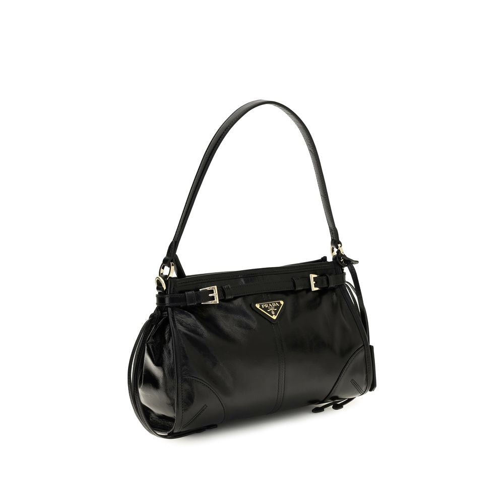 Prada Handtasche aus schwarzem Kalbsleder (Bos Taurus)