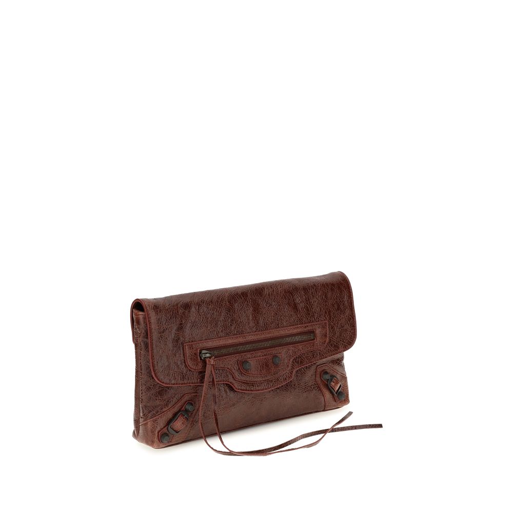 Balenciaga Bordeaux Lamm Ovis Aries Aries Clutch-Tasche