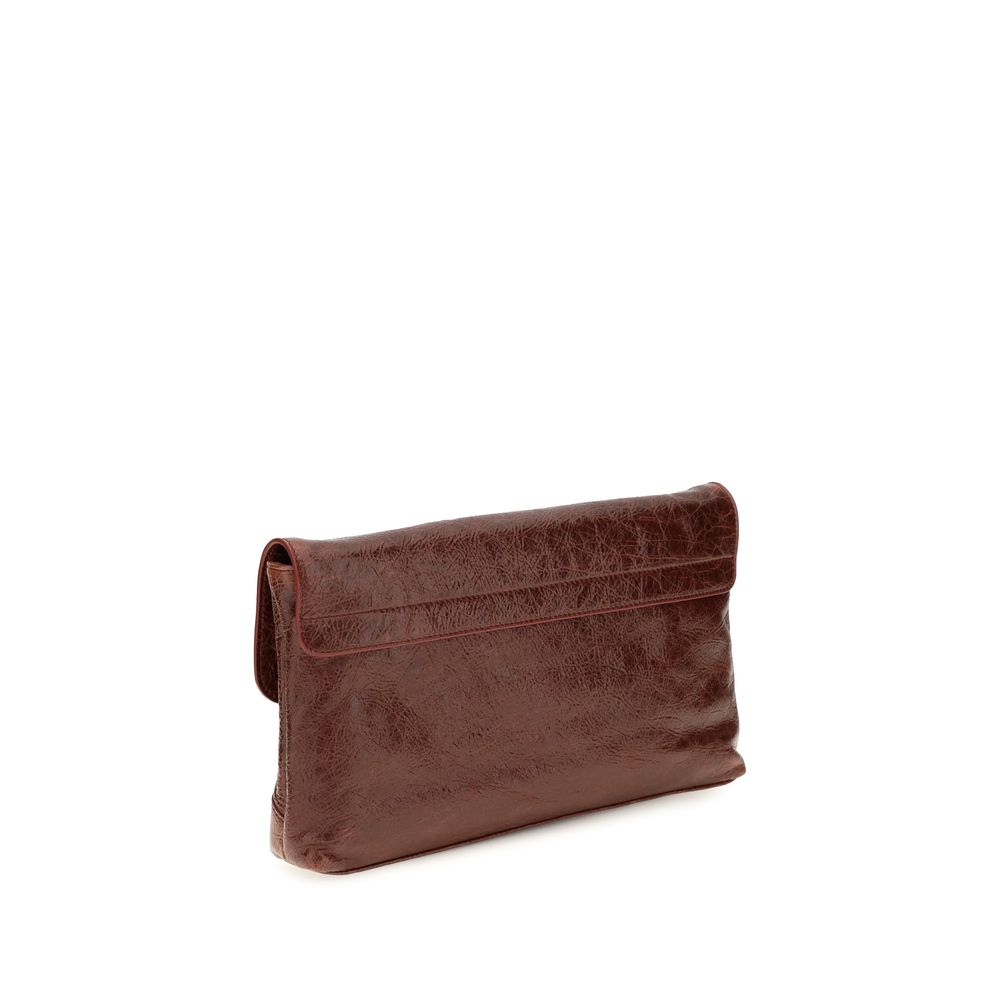 Balenciaga Bordeaux Lamm Ovis Aries Aries Clutch-Tasche