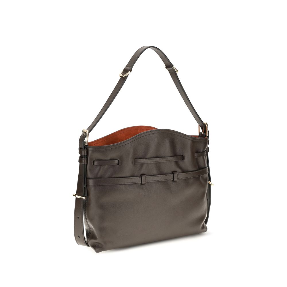 Givenchy Braune Kalbsleder-Umhängetasche „Bos Taurus“