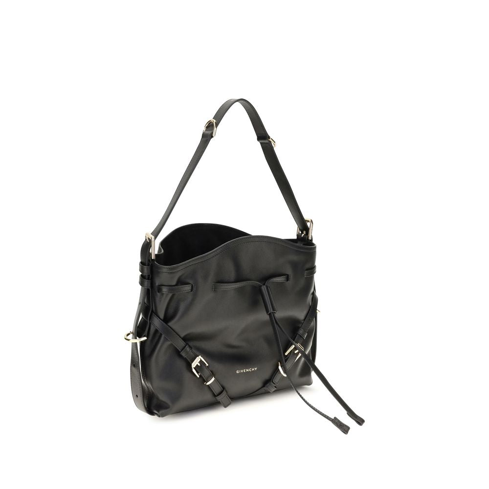 Givenchy Schwarze Kalbsleder Bos Taurus Backet Bag