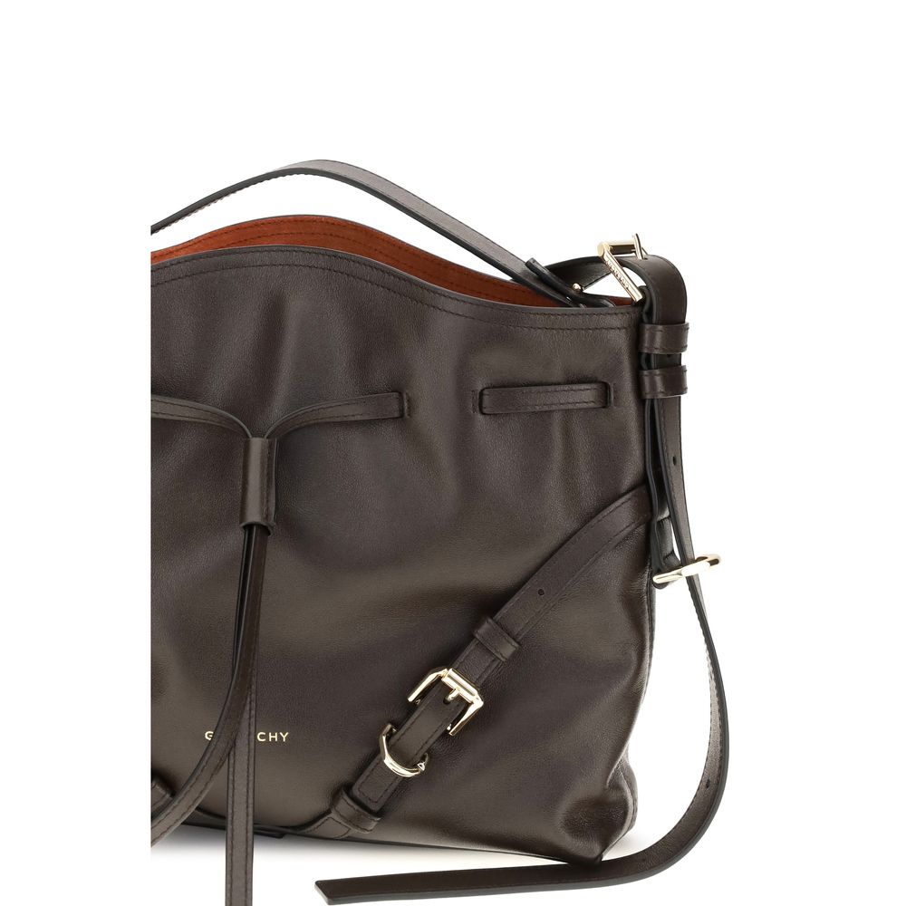 Givenchy Braune Kalbsleder-Umhängetasche „Bos Taurus“