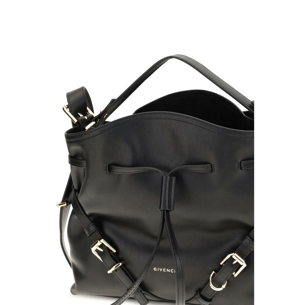 Givenchy Schwarze Kalbsleder Bos Taurus Backet Bag