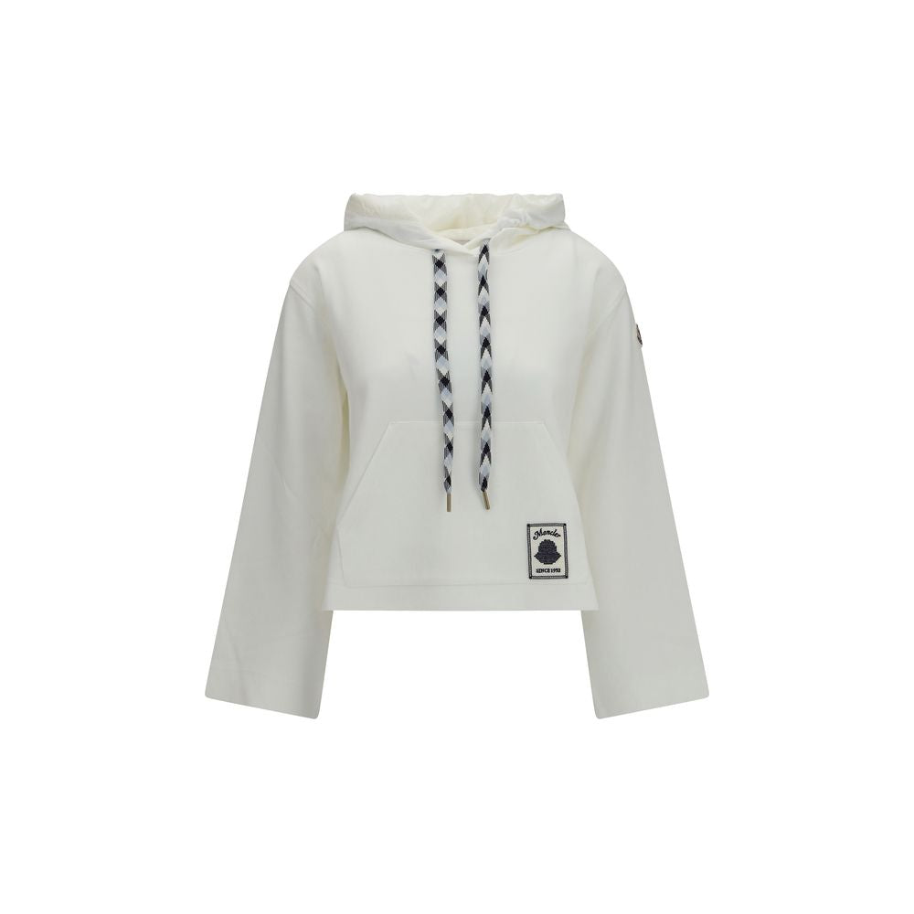 Moncler Sweatshirt aus weißer Baumwolle