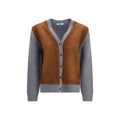 Prada Multicolorfarbener Cardigan aus Wolle mit Widder-Motiv