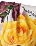 Dolce & Gabbana weißes Bikinioberteil aus Nylon mit Blumenprint