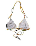 Dolce & Gabbana Bikinioberteil mit mehrfarbigem Blumenmuster und Neckholder