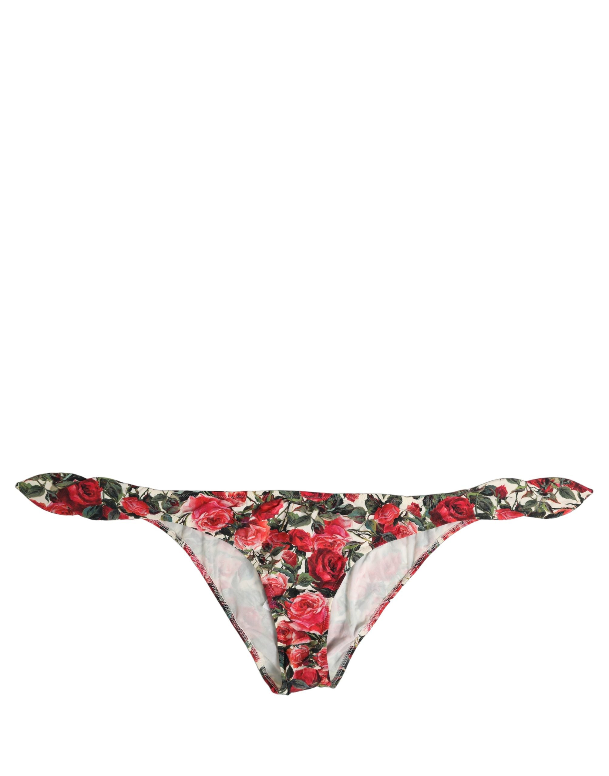 Dolce & Gabbana Bikinislip mit buntem Blumenprint