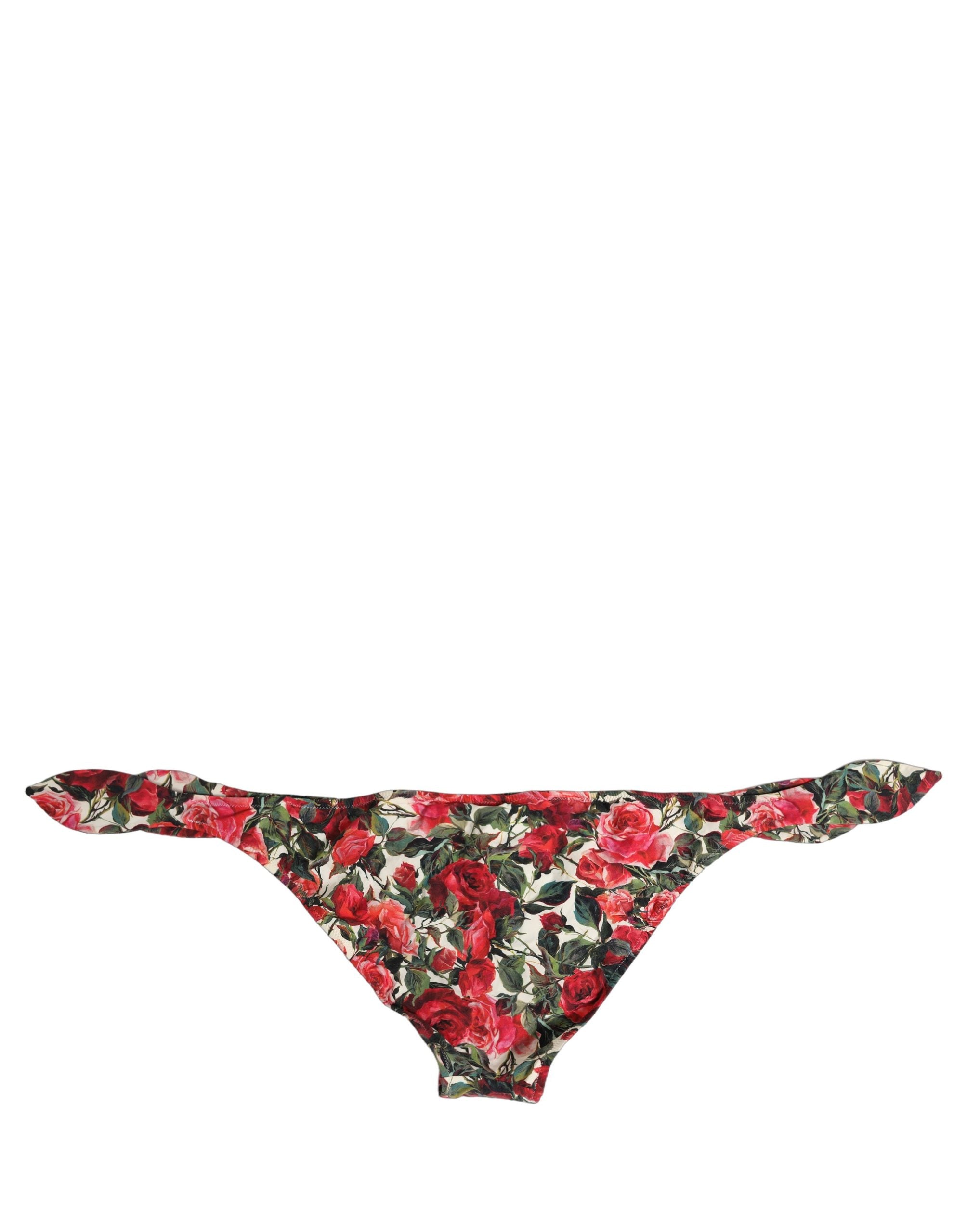 Dolce & Gabbana Bikinislip mit buntem Blumenprint