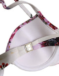 Dolce & Gabbana Bikini-Oberteil aus Nylon mit weißem Blumendruck