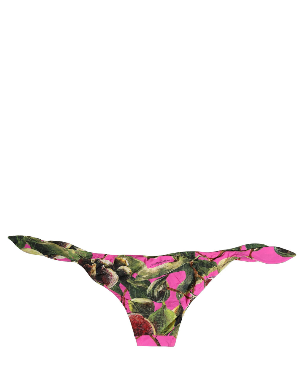 Dolce & Gabbana Fuchsiafarbener Bikiniunterteil mit Feigenprint