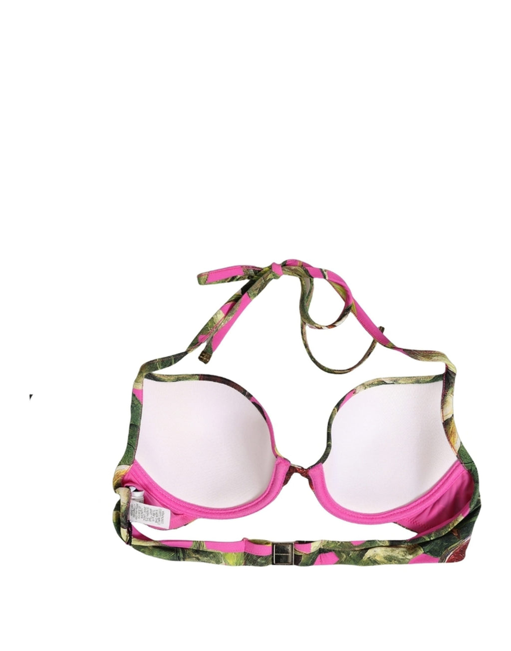 Dolce & Gabbana Fuchsiapinkes Bikini-Oberteil mit Feigen-Print