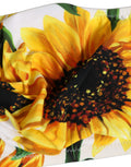Dolce & Gabbana Bandeau-Bikinioberteil mit weißem Sonnenblumenprint