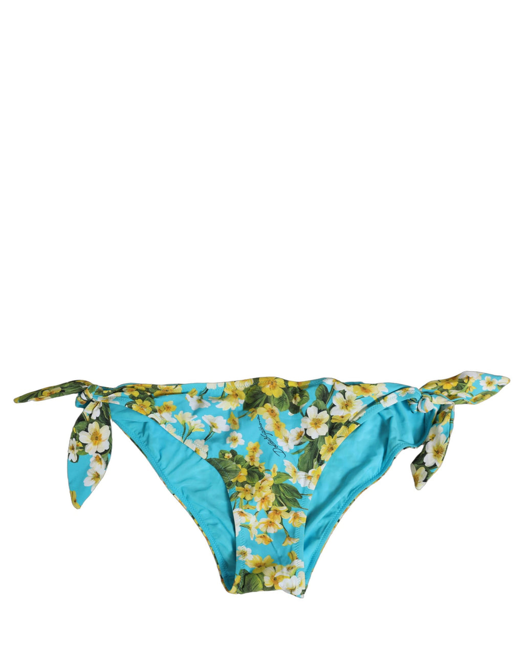 Dolce & Gabbana Badehose mit blauem Blumenmuster aus Nylon