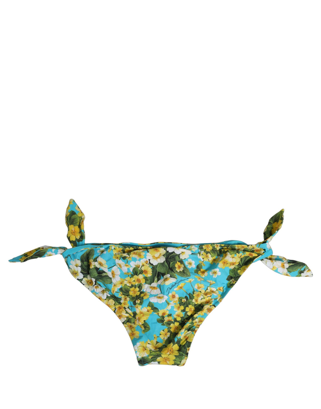 Dolce & Gabbana Badehose mit blauem Blumenmuster aus Nylon