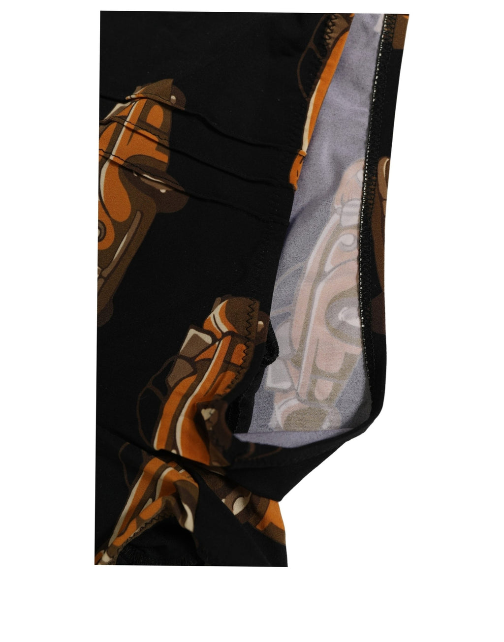 Dolce & Gabbana Badehose mit schwarzem Auto-Print