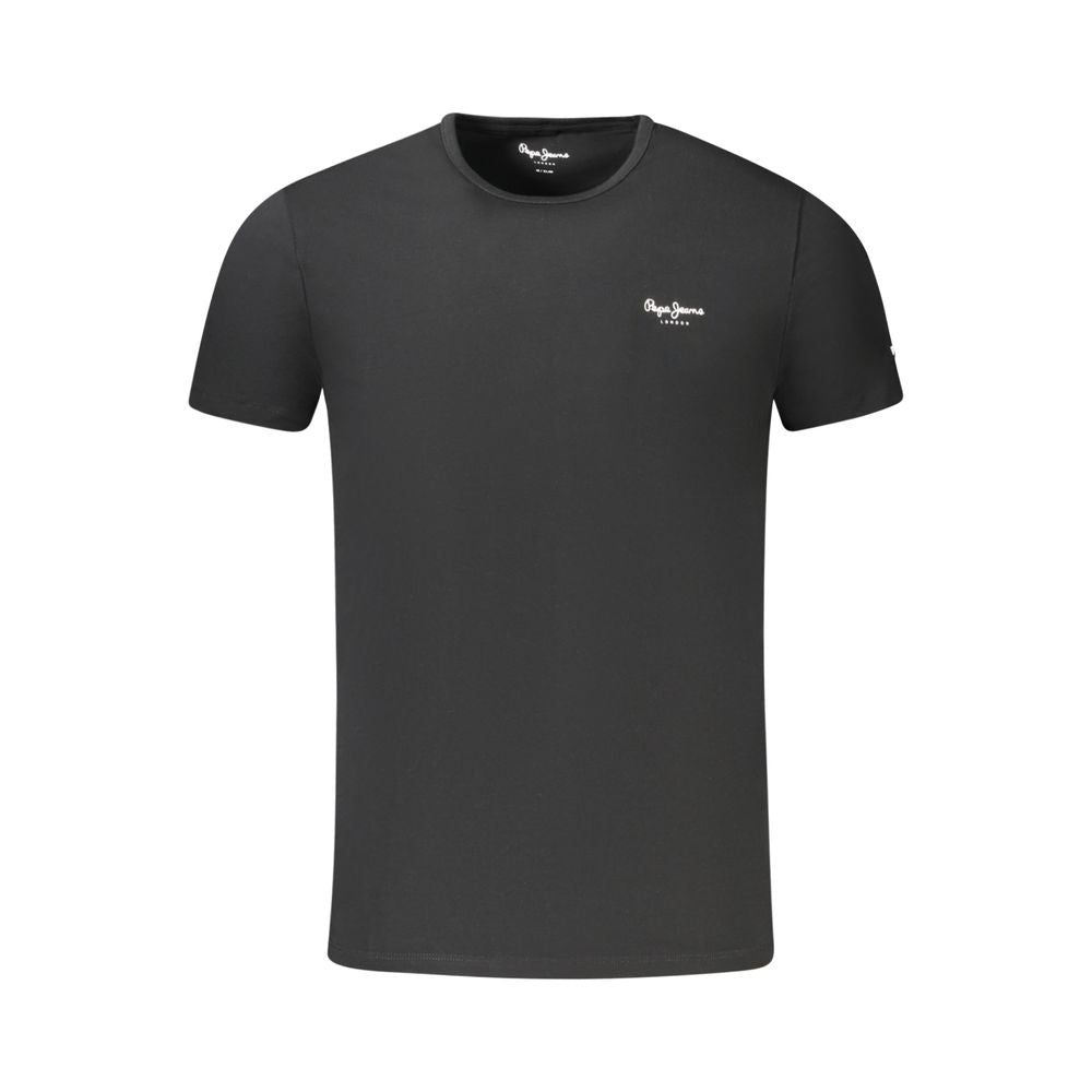 Pepe Jeans Schwarzes Herren T-Shirt aus Baumwolle