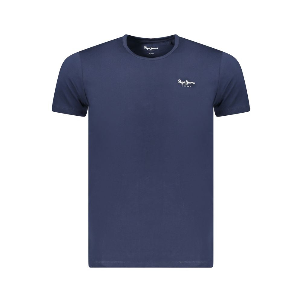 Pepe Jeans Blaues Baumwoll-Herren-T-Shirt