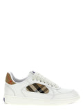 Burberry Beige Leder-Low-Top-Sneakers