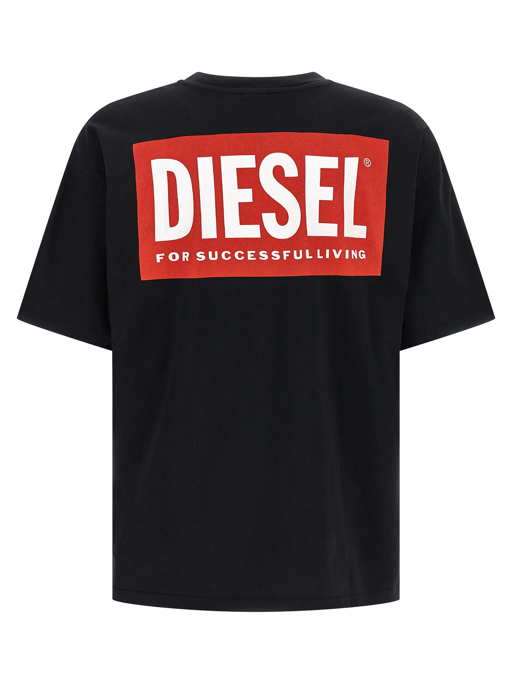 Diesel Schwarzes Baumwoll-T-Shirt