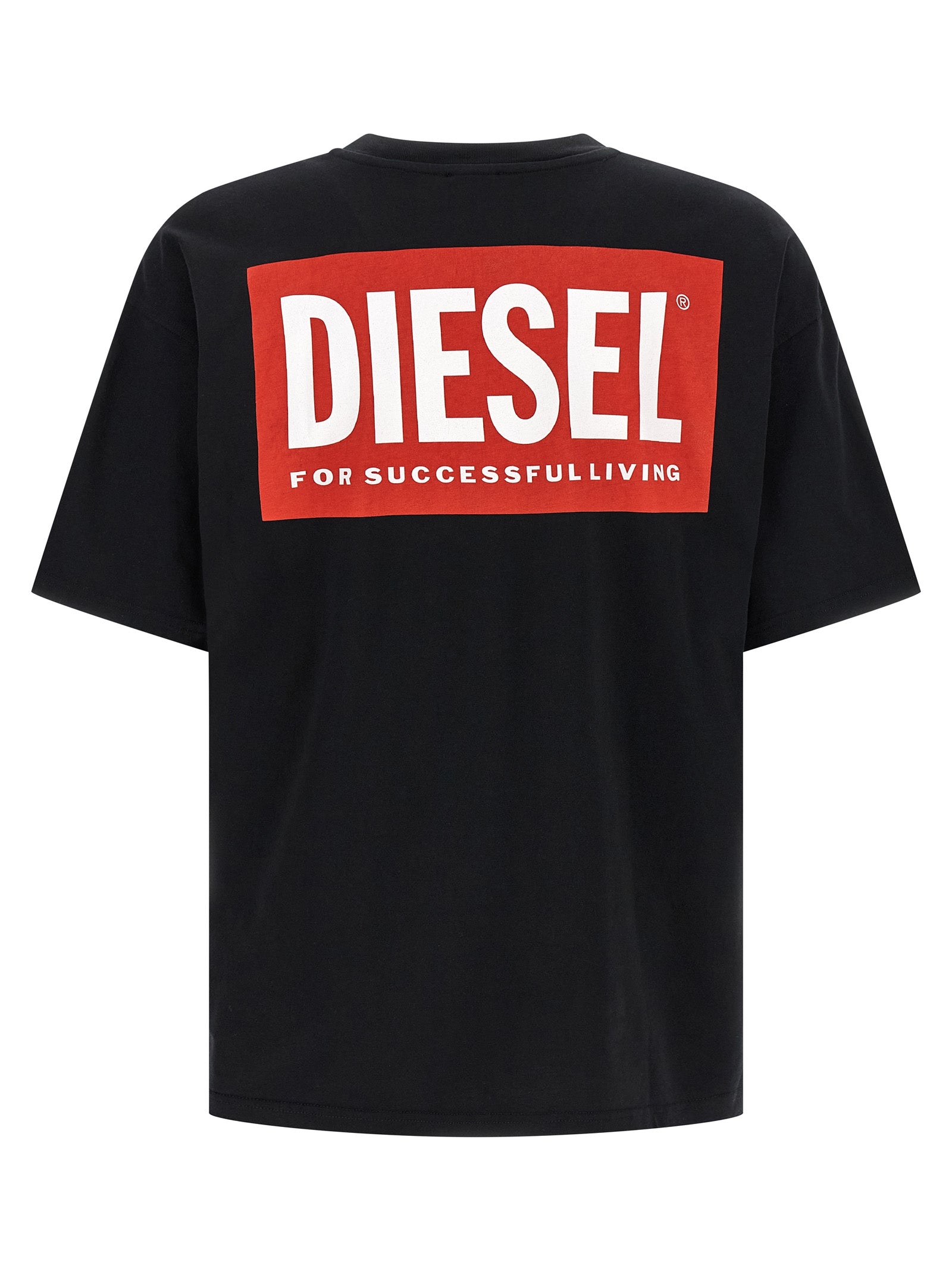 Diesel Schwarzes Baumwoll-T-Shirt