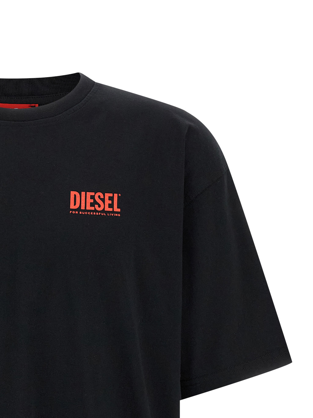 Diesel Schwarzes Baumwoll-T-Shirt