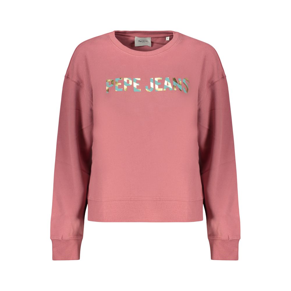 Pepe Jeans Pinkes Baumwoll-Sweatshirt für Damen