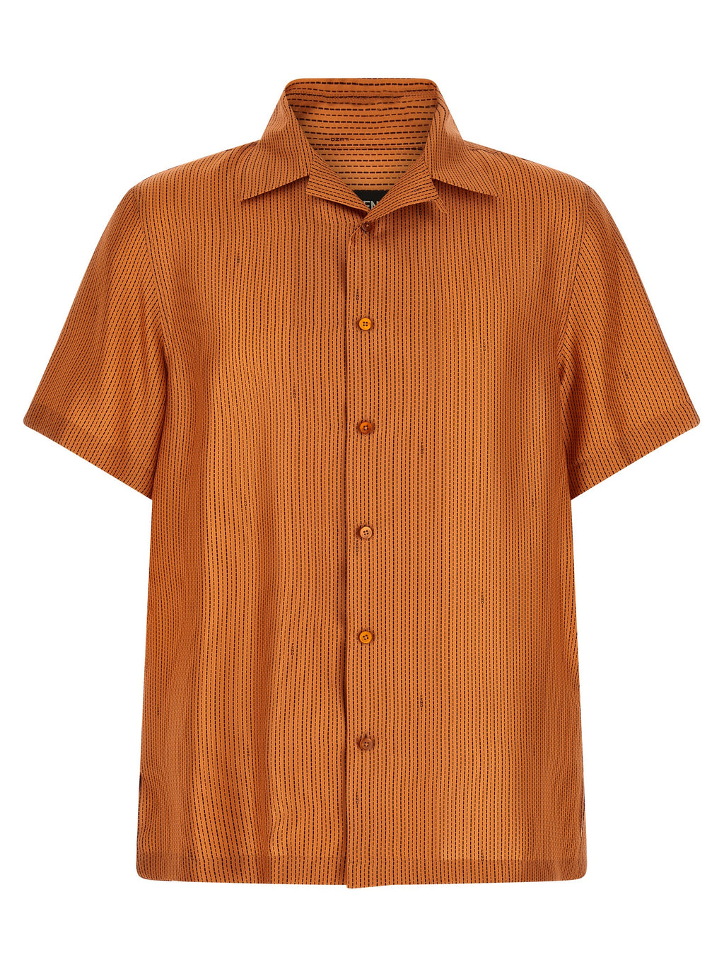 Fendi orangefarbene Seidenbluse