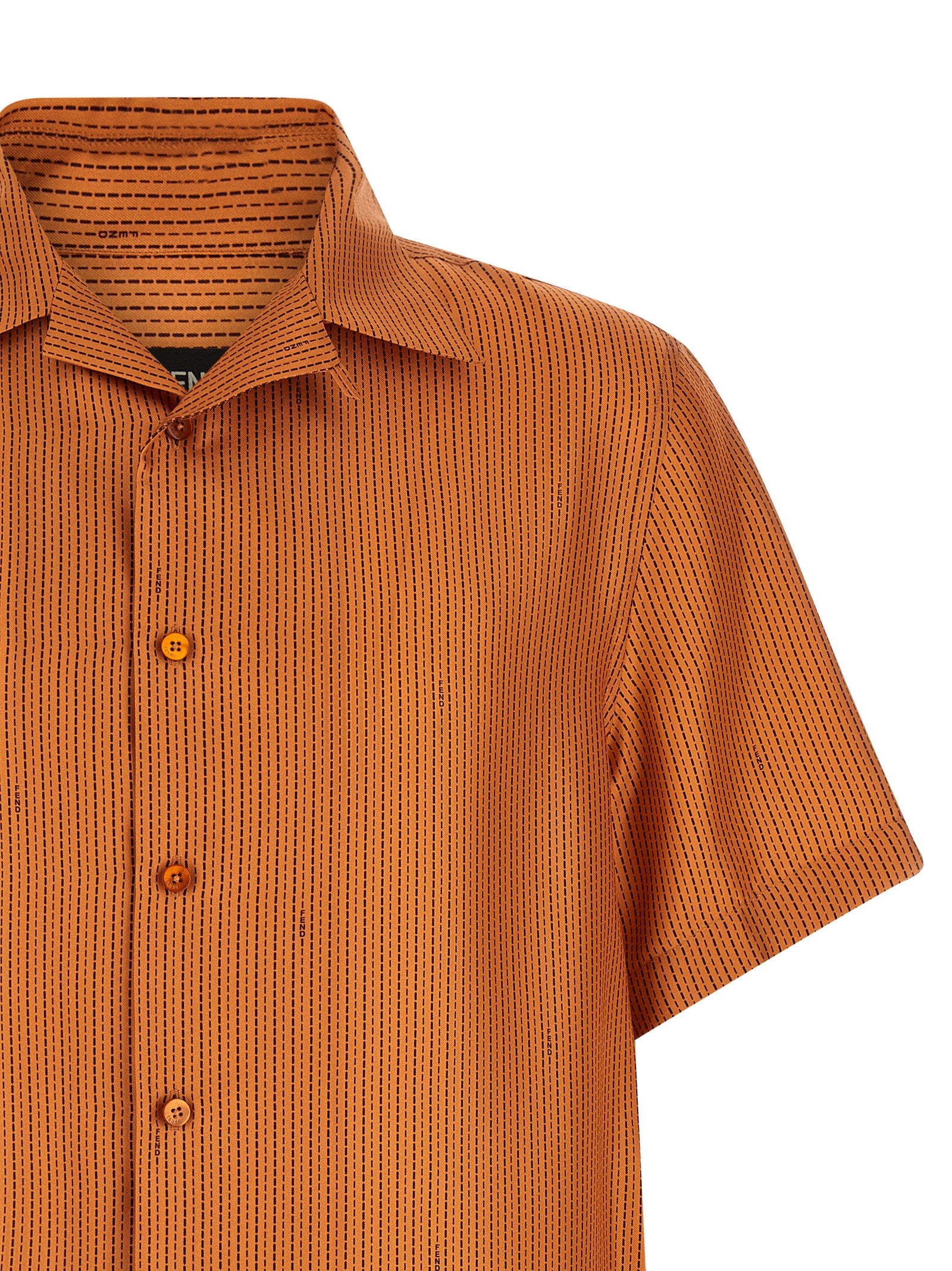Fendi orangefarbene Seidenbluse