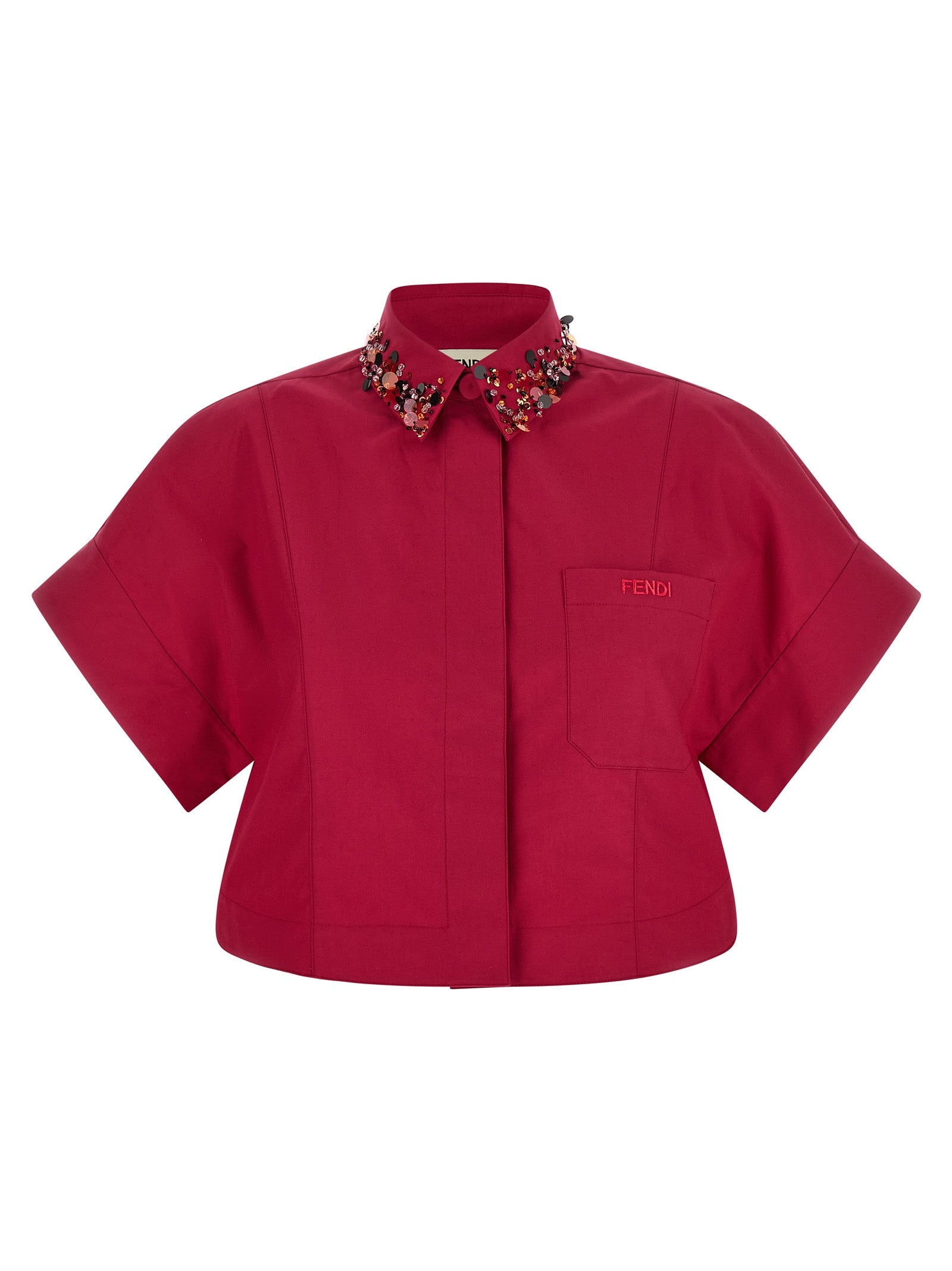 Fendi Bluse aus mehrfarbiger Baumwolle