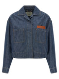 Fendi Blaue Jeansjacke aus Baumwolle