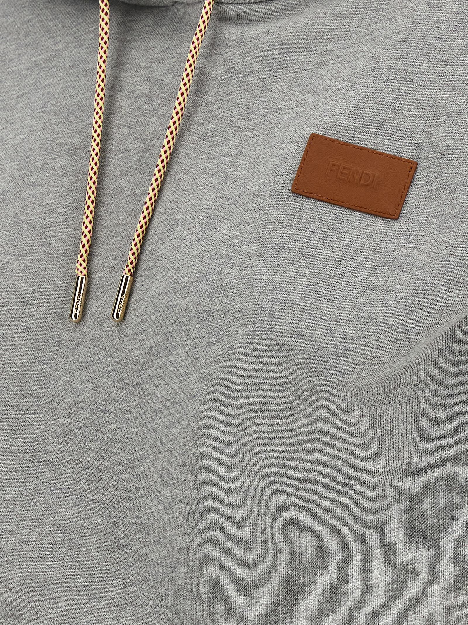 Fendi graues Baumwoll-Sweatshirt