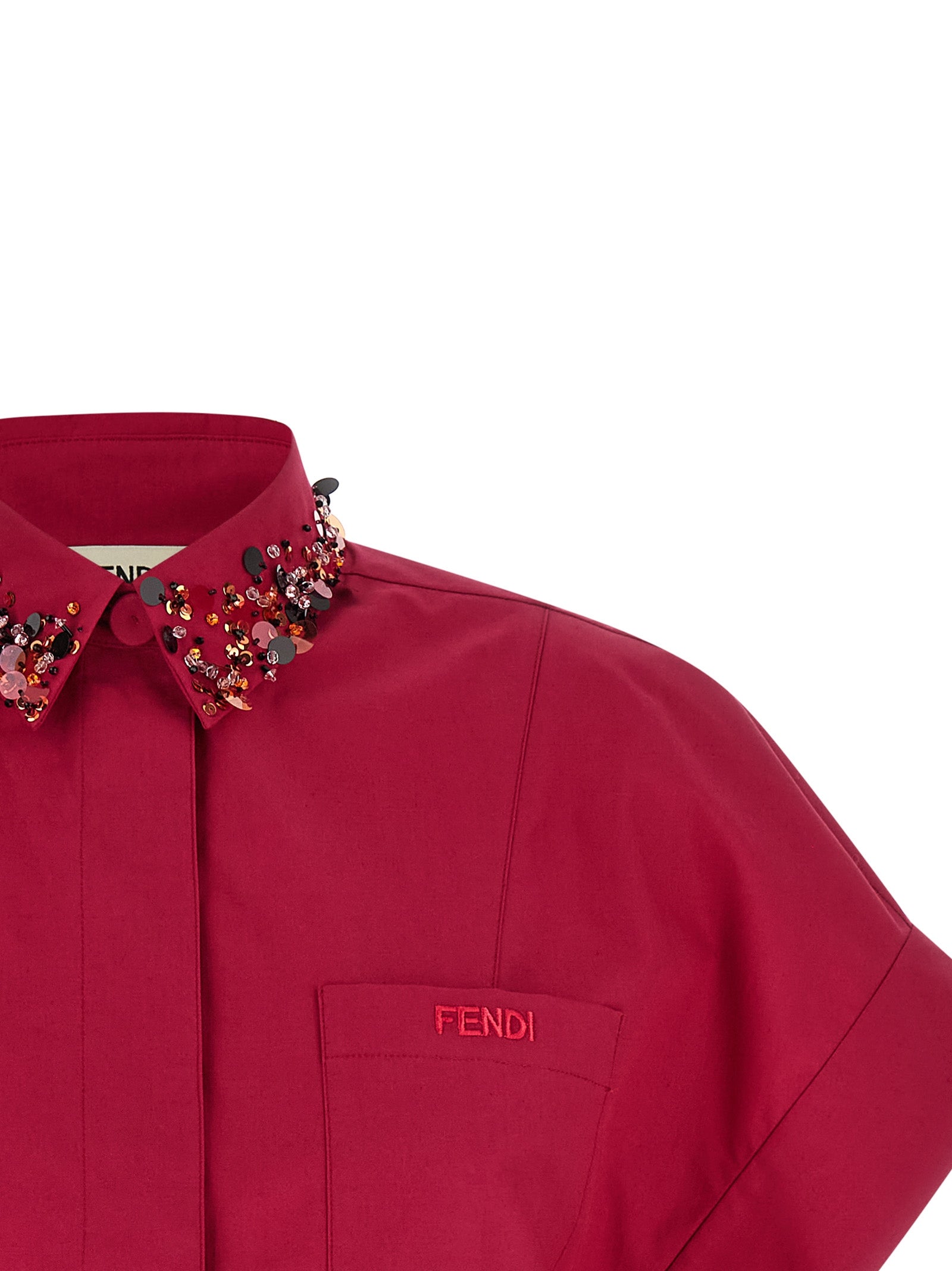 Fendi Bluse aus mehrfarbiger Baumwolle