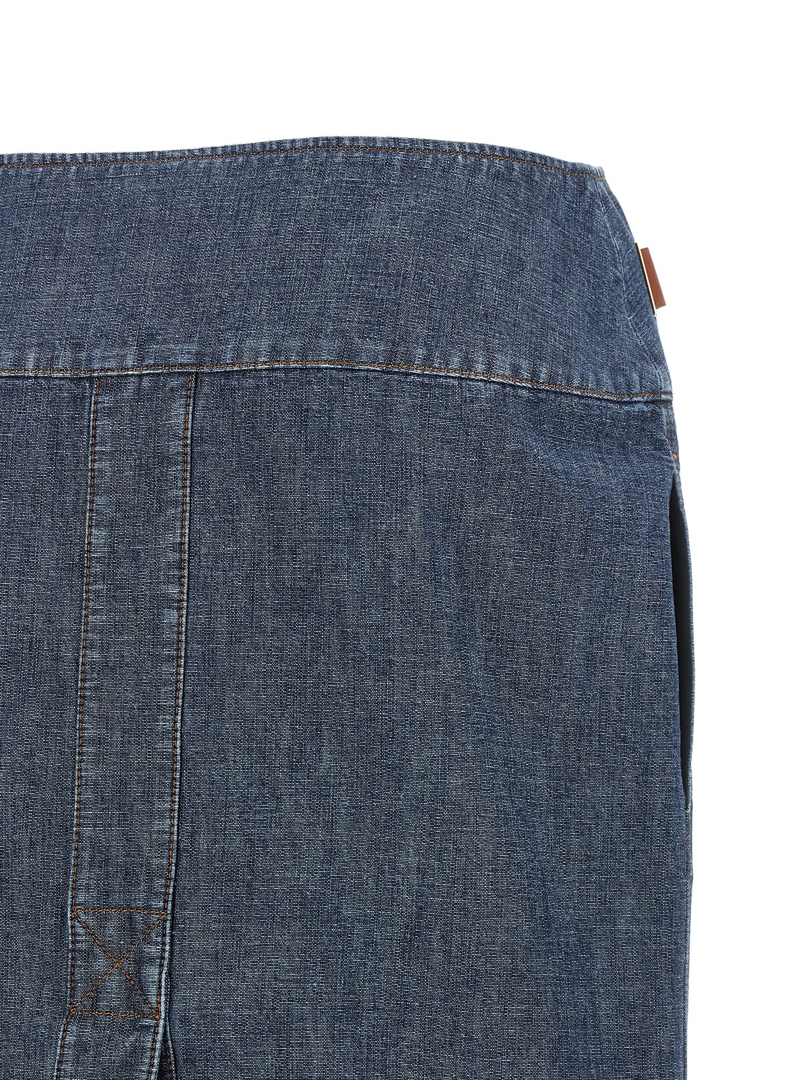 Fendi Midi-Rock aus blauer Baumwolle