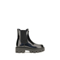 Prada Schwarze Chelsea Boots aus Kalbsleder