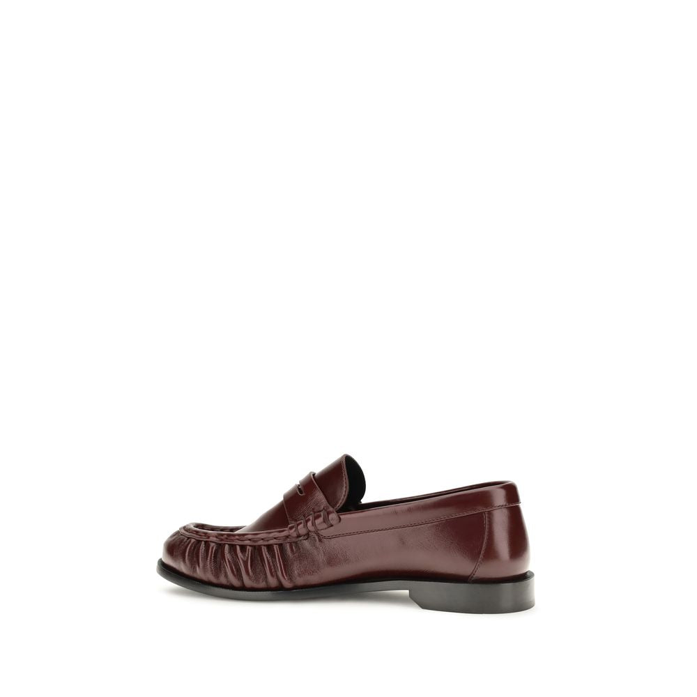 Saint Laurent Bordeaux Lammfell Ovis Aries Aries Slipper-Loafer