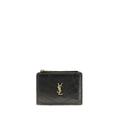 Saint Laurent Black Calf Leather Bos Taurus Wallet